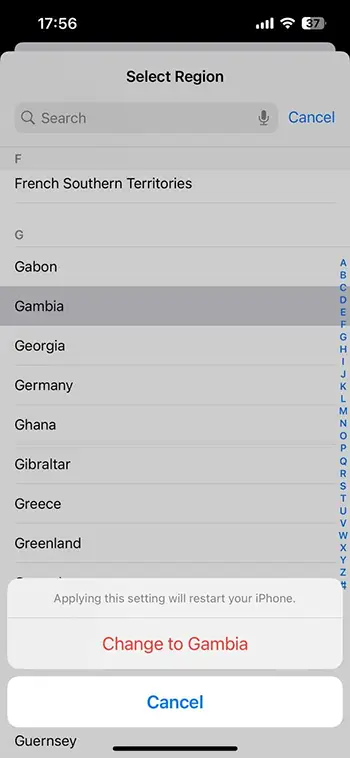 iOS Step 1 - Account Settings