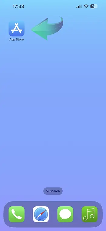 iOS Step 2 - App Store Open